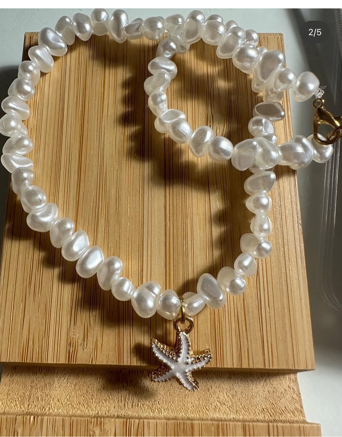 Collar Gracia. Blanco