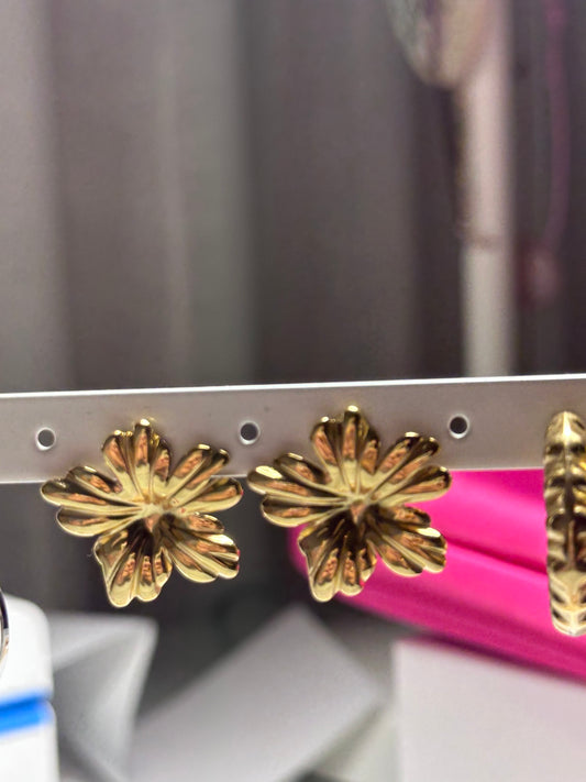 Pendientes flor