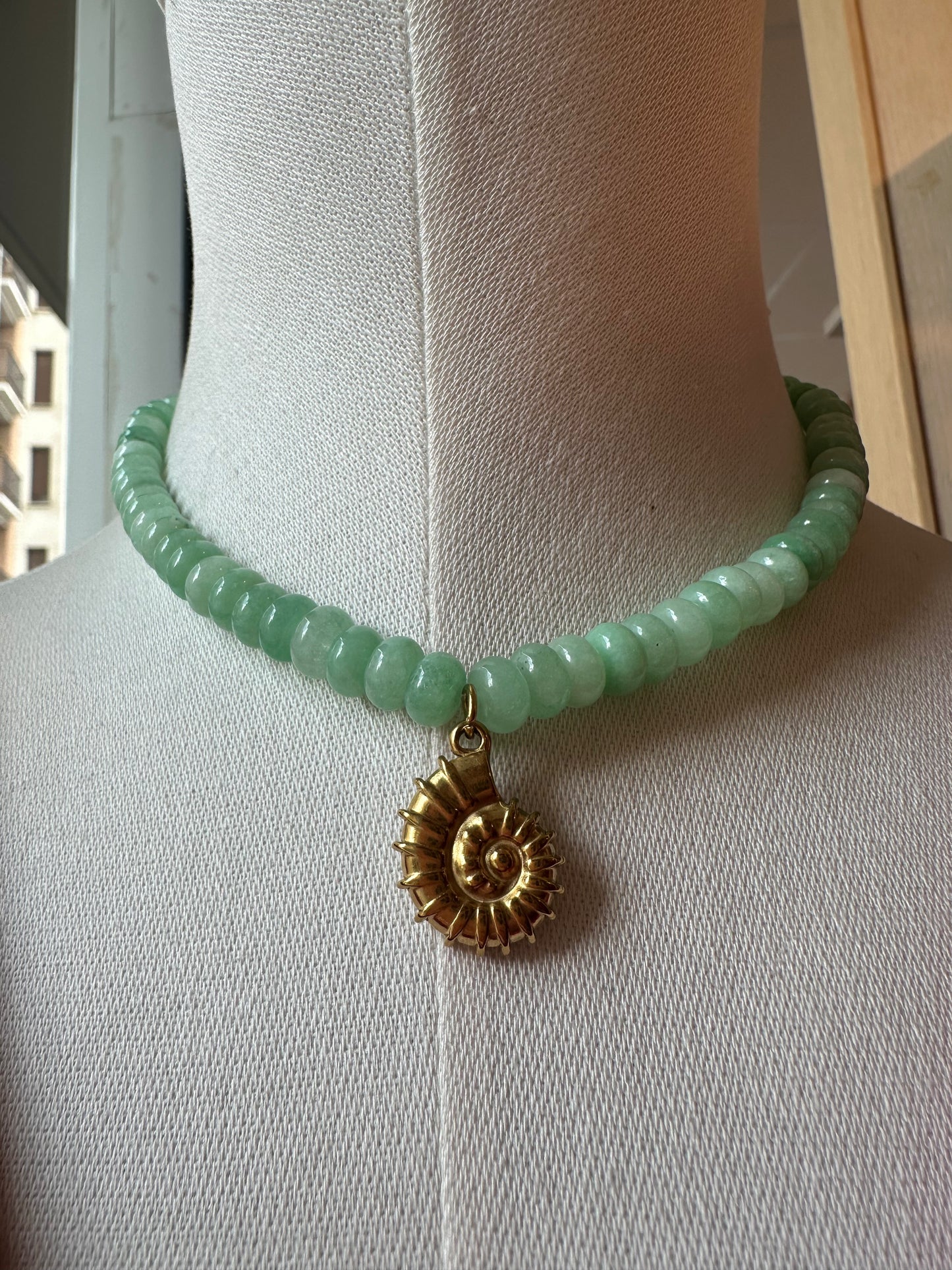 Collar Agatha turquesa