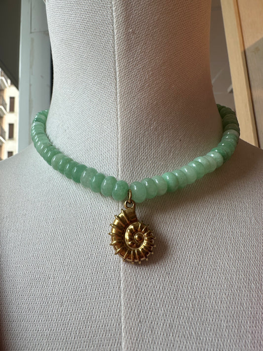 Collar Agatha turquesa