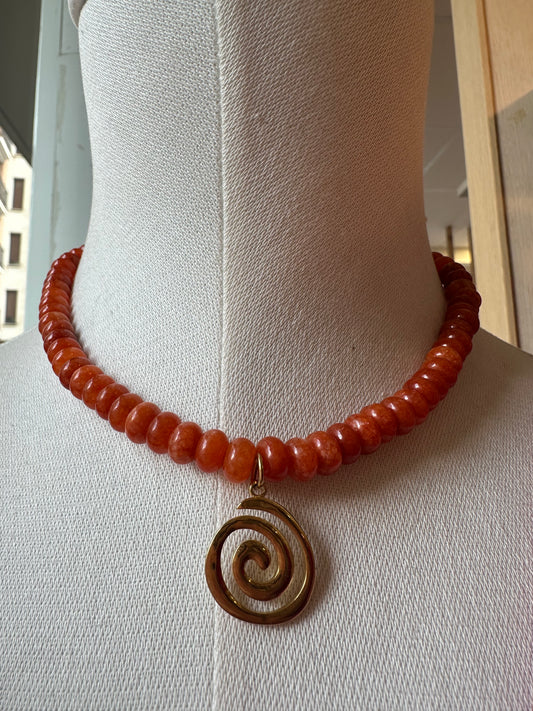 Collar Agatha Naranja
