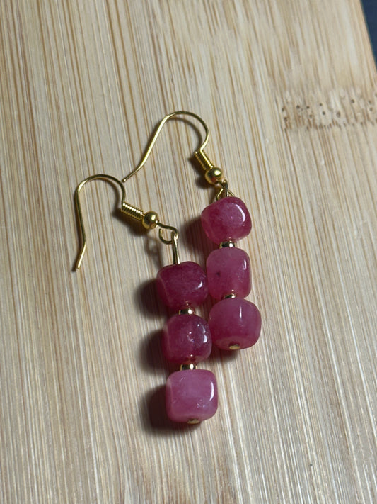 Pendiente Cubit Rosa